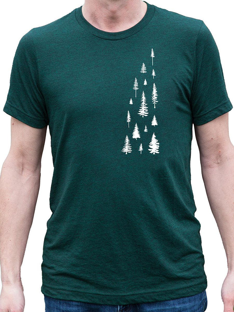Pine Tree Shirt - Evergreen Forest Gift for Men-Mens T-Shirts-Revival Ink