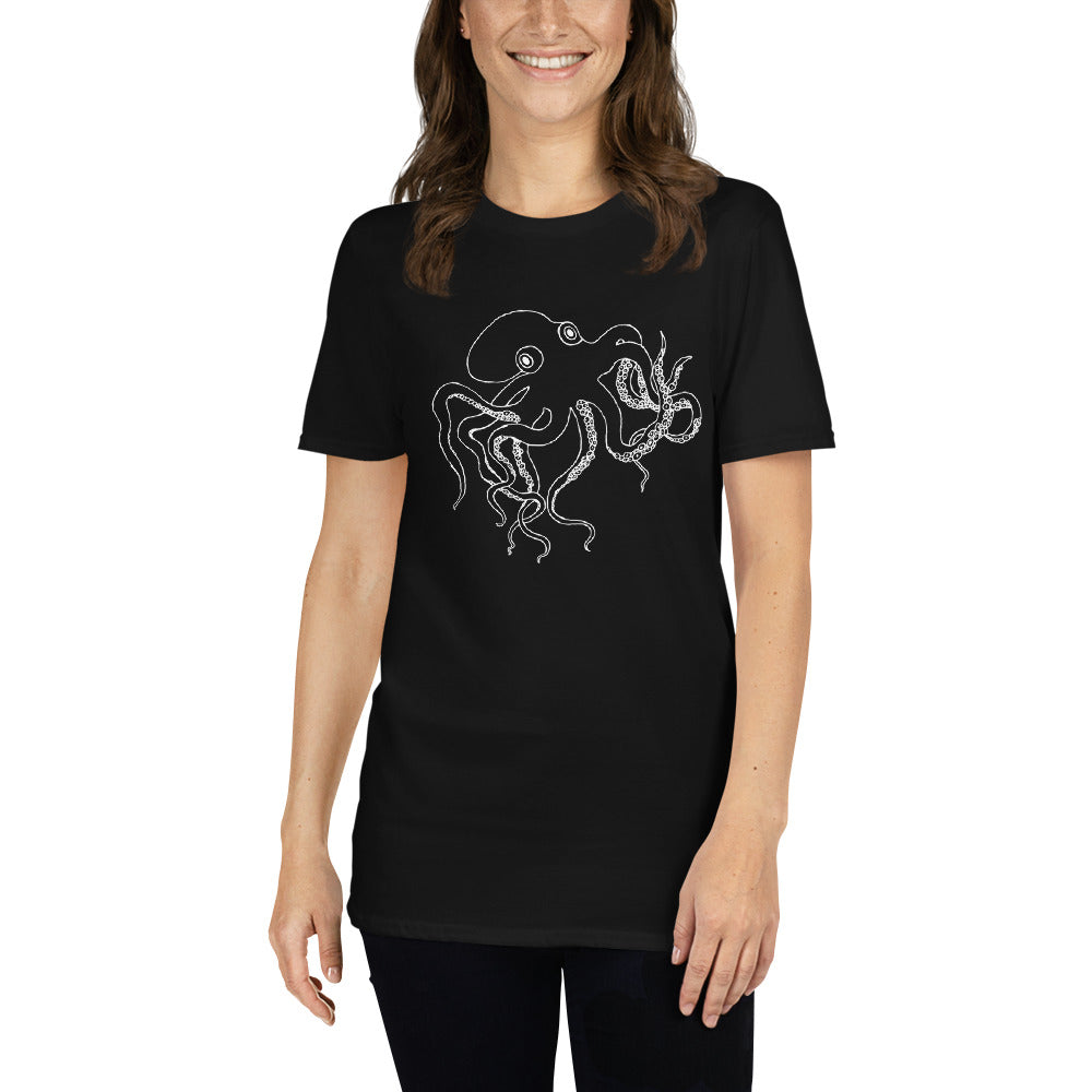 Octopus Mens Graphic Tee-Mens T-Shirts-S-Black-Revival Ink