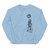 Hedgehog Unisex Crewneck Sweatshirt-Crewneck Sweatshirt-S-Blue-Revival Ink