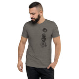 Hedgehog Mens Graphic Tee-Mens T-Shirts-S-Grey-Revival Ink