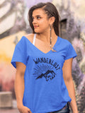 Wanderlust Womens Graphic Tee-Womens T-Shirts Comfy-S-Blue-Revival Ink