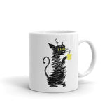 Coffee Cat - Funny Black Cat Mug