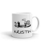 Otter Personalized Ceramic Coffee Mugs, Coffee Lover Gift-ceramic mugs-11oz-Revival Ink