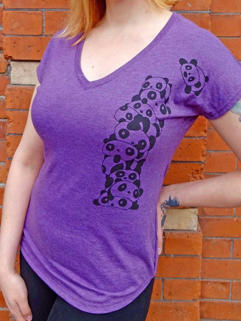 Panda Womens Graphic Tee - Revival Ink Shirts