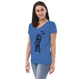 Panda Womens Graphic Tee-Womens T-Shirts Comfy-2XL-Blue-Revival Ink