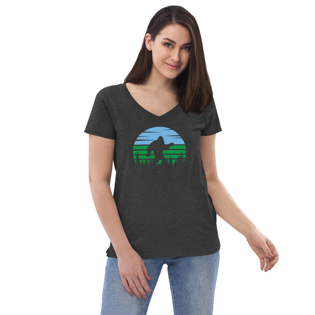 Sasquatch Womens Graphic Tee-Womens T-Shirts Comfy-XL-Dark Gray-Revival Ink